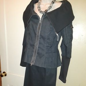 Byron Lars Cage Beauty Mark Size 8 Suit Rare New